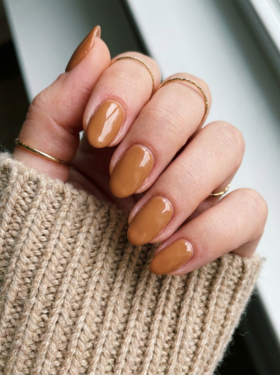 Caramel September Nails als September Nägel Inspiration 2026